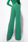 Pantaloni flare con bottoni dorati - 2