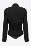 Camicia in denim e jacquard - 2