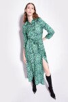 Long shirt dress with floral print - 4