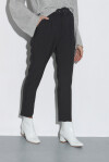 Pantaloni a vita alta con cintura - 4