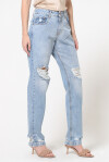 Jeans modello Boyfriend con strappi - 4