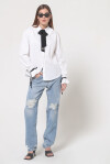 Jeans modello Boyfriend con strappi - 1