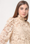 Blusa in pizzo ricamato - 4