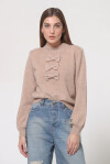 Pullover con decorazione in misto angora - 4