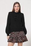 Pullover con decorazione in misto angora - 3