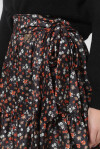 Short floral print skirt - 4