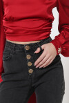 Jeans scuro modello boot-cut - 4
