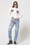 Maglia asimmetrica stile College - 2