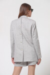 Herringbone blazer with jewel buttons on the back - 3