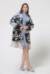 Cappotto con frange fantasia etnica - 3