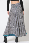 Wide ethnic patterned trousers in Indian silk - 4