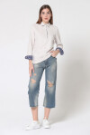 Polo model sweater with ethnic decorations - 4