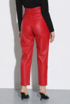 Pantaloni in similpelle con fibbia - 2