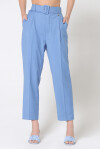 Pantaloni cigarette-fit con cintura - 3