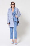 Cappotto over con tasche bicolor - 4