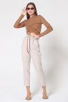 Pantaloni cigarette-fit con cintura - 3