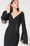 Mini dress with transparencies - 3