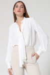 Silk shirt with sash - 3