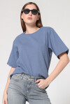 T-shirt a costine con spalline imbottite - 3