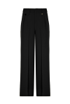 Pantaloni wide leg in cady - 1