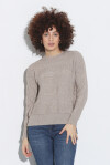 Pullover con motivi a treccia - 4