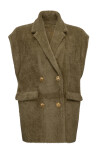 Maxi gilet in eco pelliccia - 1