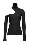 Lurex ribbed turtleneck - 4