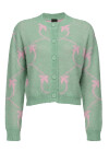 Short cardigan in monogram jacquard - 1