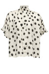 Polka dot print blouse - 1
