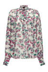 Floral print georgette blouse - 1
