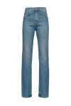 Jeans flare con zip sul fondo - 1