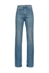 Flare jeans with zip on the bottom - 1