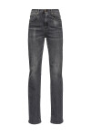 Jeans flare denim vintage nero - 1