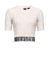 Short top with beaded applications - 1