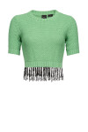 Short top with beaded applications - 1