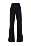 Flare trousers with golden buttons - 4