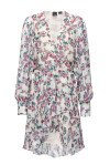 Floral print crossover dress - 1