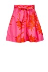 Shorts con cinturino in stampa Macrofiore - 1