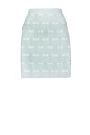 Pencil skirt monogram lurex - 1