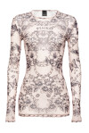 Long-sleeved top in  tattoo print - 1