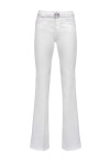 Pantaloni modello flare in bull di cotone - 1