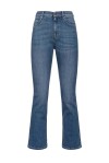 Jeans modello bootcut in denim stretch - 1