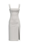 Vestito longuette in lino stretch - 1