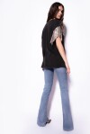 Jeans skinny con spacco al fondo - 4