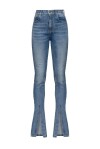 Jeans skinny con spacco al fondo - 1