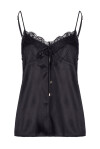 Top lingerie con pizzo in seta - 1