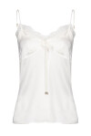 Top lingerie con pizzo in seta - 1