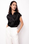 Blusa senza maniche in satin - 3