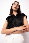 Blusa senza maniche in satin - 4