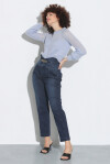 Jeans modello vita alta con bustier - 1